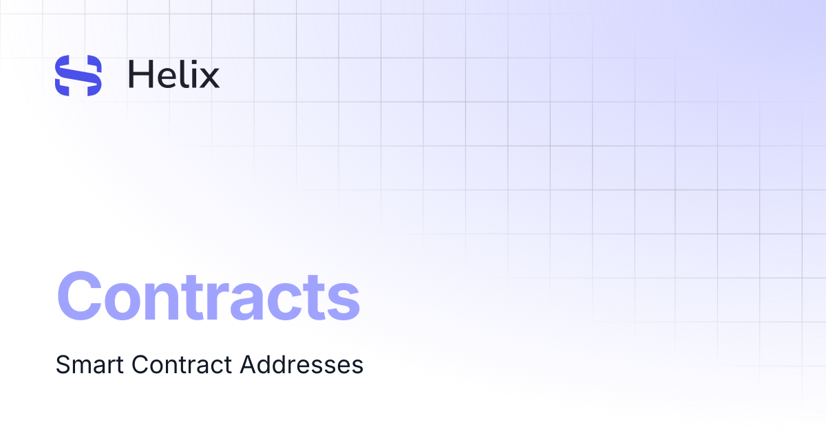 Contracts | Documentation | Helix Docs